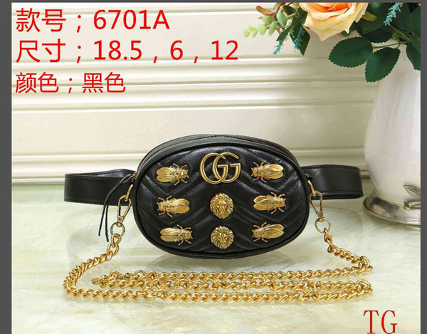 Luxury PU Waist Packs Leather Women Waist Bags New Fashion Brand Women Shoulder Bags Trendy Design multifunction new Chain Bags