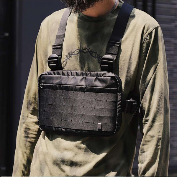 2019 Fashion Chest Rig Waist Bag Hip Hop Streetwear Functional Package Tactical Chest Bag Cross Shoulder Kanye West New Hot