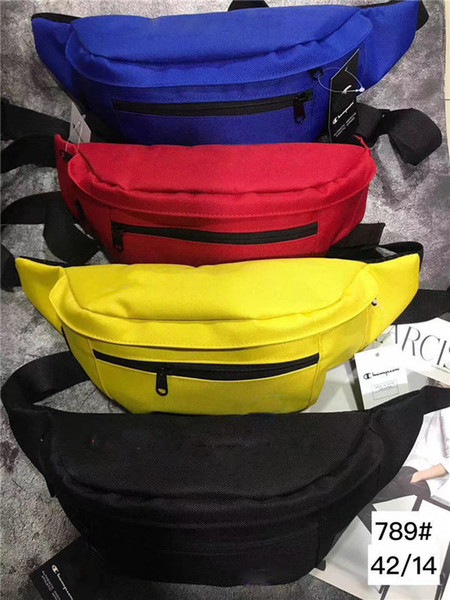 Wholesale 2018 Chest Bag Champion Waist Leisure Shoulder Bags Fanny Pack for Women Girls Letter Waist Bag Packs Free Shipping New Tide