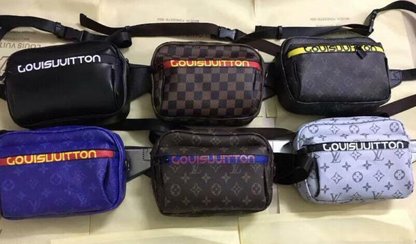 New Style Women Men Waist Bags Fashion Brand Women Waist pack Men Chest Bags Cross Body 6 color