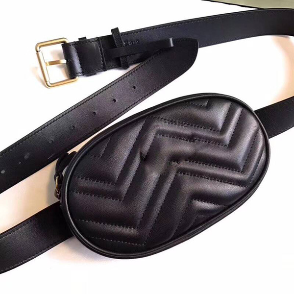 NEW Luxury women men unisex Phone bag waist purse travel Bags genuine leather belt bag high quality with long strap