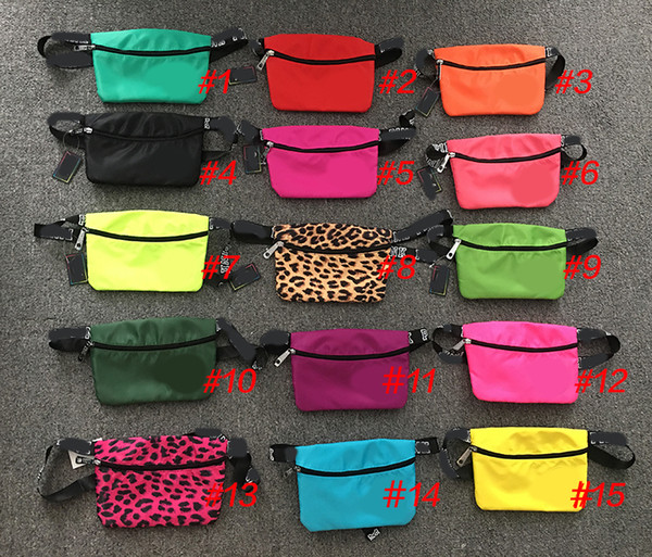 Pink Fanny Pack Pink Letter Waist Belt Bag Beach Bags Waterproof Handbags Purses Outdoor Cosmetic Bag 26 color