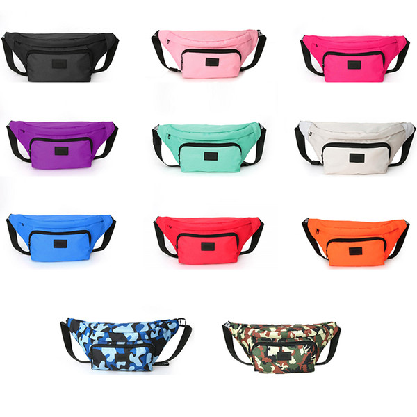 Pink Fanny Pack Pink Letter Waist Belt Bag Fashion Beach Travel Bags Waterproof Purses Outdoor Cosmetic Bag High capacity 11 Colors