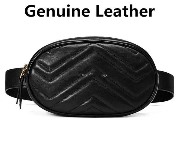 Waist Bag Women Purse Clutch Cowskin Shoulder bag Genuine Leather Fashion brand designer luxury famous design free shipping