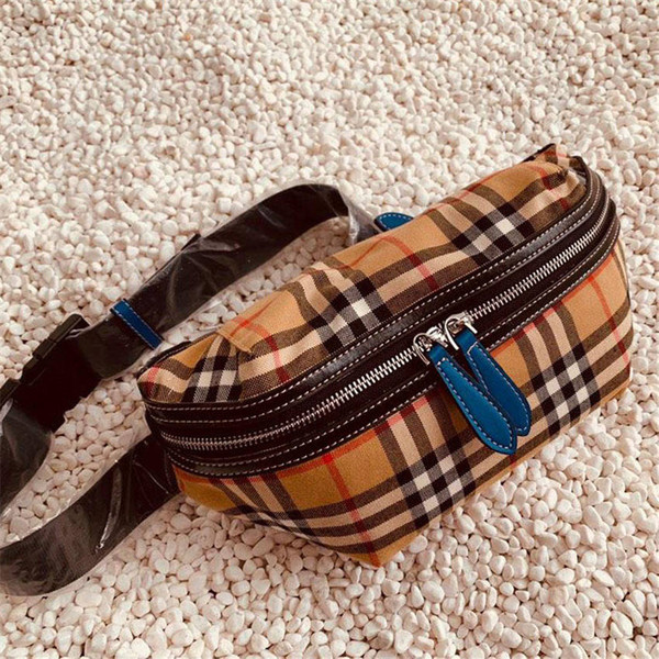 Brand designer waist bag new style canvas belt bag men and women fanny pack small graffiti belly bags chest pack pouch bag