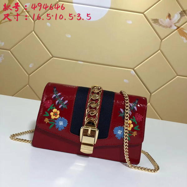 2018 now fashion single shoulder G bag, women's bag, top quality, real leather, quality model size:16.5cm*10.5cm*