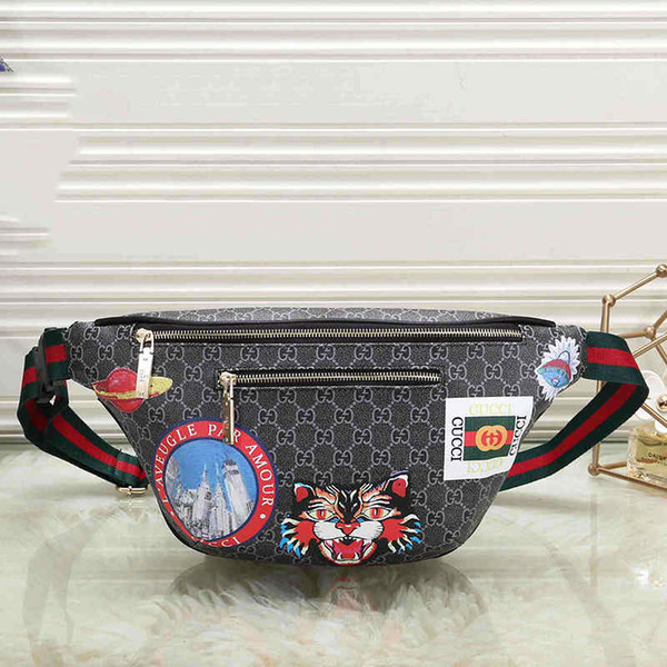 Mens Designer Waist Bag Unisex Luxury Handbags with Tiger Printed Fannypack Deisgner Chest Bag for Women Hot Fashoin #0608