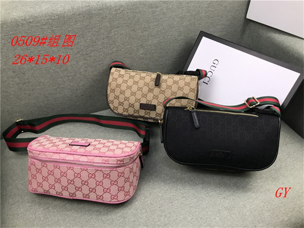 2019 Brand Fashion Designer Bumbag Fanny Pack Packs Belt Waist Bag Fannypack Waist Bags HY600509 Lady's shoulder bag