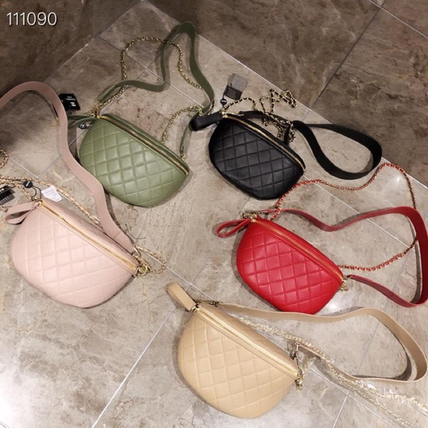 luxury brand Women Cross Body with box Diamond Lattice Waist Bags designer Bumbag Leather Cross Fanny Pack Bum Chest Bags