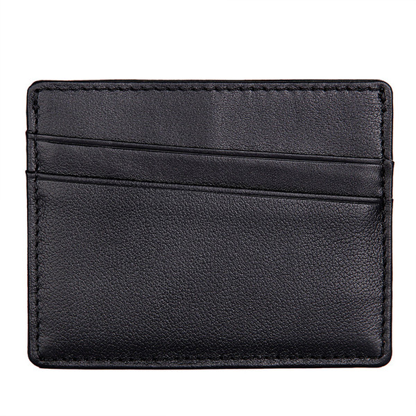 Credit Card Holder Unisex RFID Function Genuine Leather Mini Card Wallet For Men Women 11x8.5cm