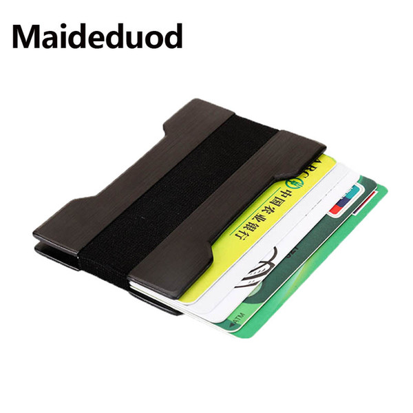 Maideduod New arrival High-Grade Card Holder stainless steel men credit card holder women metal bank card case