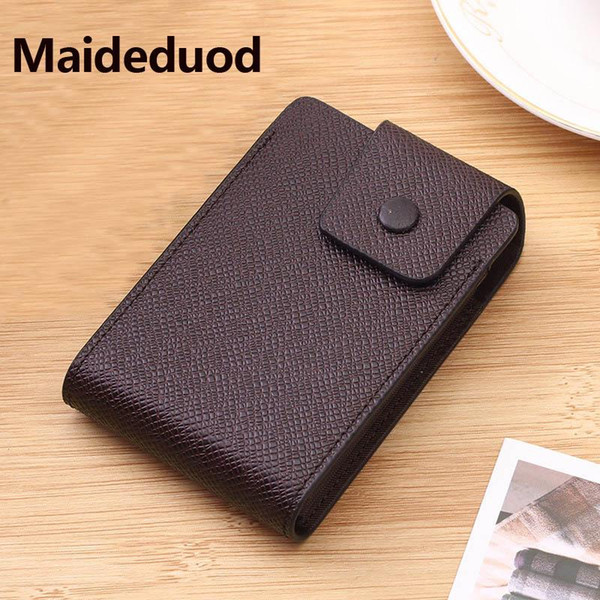 2018 New Fashion credit card holder Men Women Leather Credit Card Holder men Business Card super quality 3 color porte carte