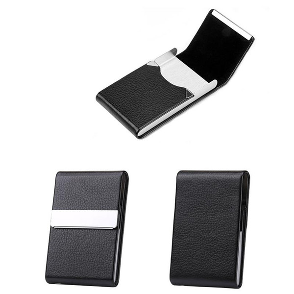 High-quality Card Holder Stainless Steel Silver Aluminium Credit Card Case Women Wallets Nueva Vogue Men ID Card Box 7 colors