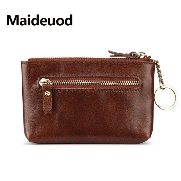 New Brand Fashion Bank Credit Card Wallet Women Soft Card Package Real Cow Leather Coin Pocket Short Purse Slim Cards Cover Case Zipper