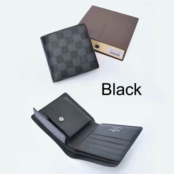 2017 Male Genuine Leather wallet Casual Short Card holder pocket Fashion Purse wallets for men