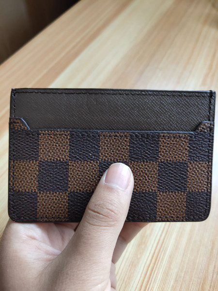 2019 New Mens Fashion Classic Design Casual Credit Card ID Holder Hiqh Quality Real Leather Ultra Slim Wallet Packet Bag For Mans/Womans 02