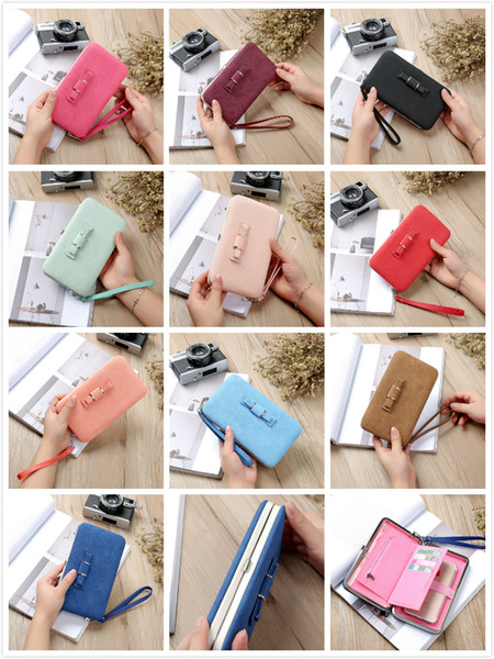 Hot Korean Version Of the Creative Multifunctional Ladies Long Wallet Fashion Cute Bow Box Large-capacity Wallet Cutch Bag