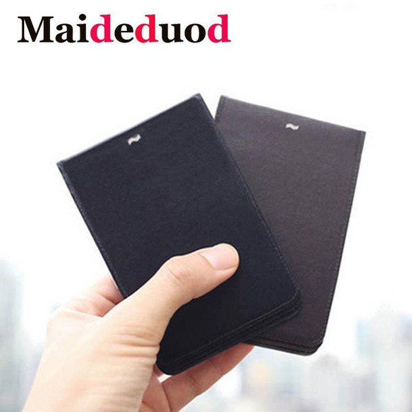 New Fashion Leather Removable magnetic force Pulled Men Wallets Mini Portable Bank Business ID Cards Holder Ultra-Slim Women Short Purse