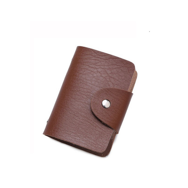 Free shipping 2018 Men And Women Genuine Leather hasp credit card holder Cow leather fashion cardholder extendable id holder