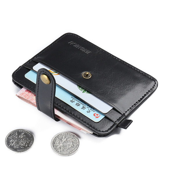 Hot Sale New Fashion Retro Style PU Leather Men's Card Package High-quality Design Mini Multi-purpose Credit Card Holder Card Package