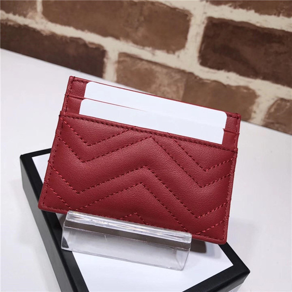 Free shipping of famous fashion women's purse sells classic Marmont card holders high quality leather luxury bag come with original box