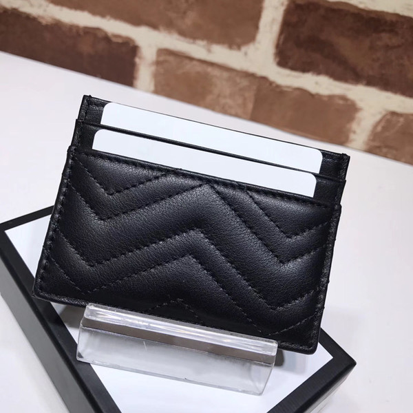 Hot selling luxury brand women zero wallet water ripple card bag genuine leather bag Luxury bags