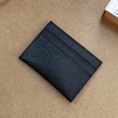 Excellent Card Case Porte Cartes Double Black Eclipse Canvas 62170 Men Card Bag 61732 real leather quality with BOX dust bag credit card