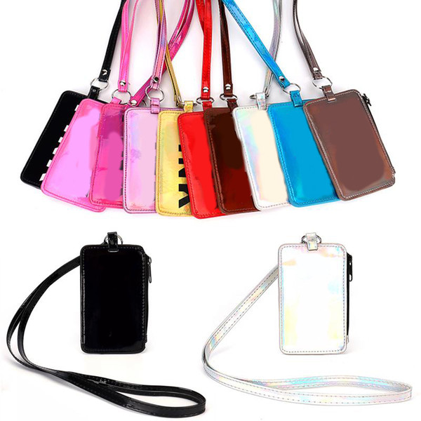 Card Holders Wallets Pink letter Laser Fashion Coin purse Stuff Sacks Outdoor bag 10 colors