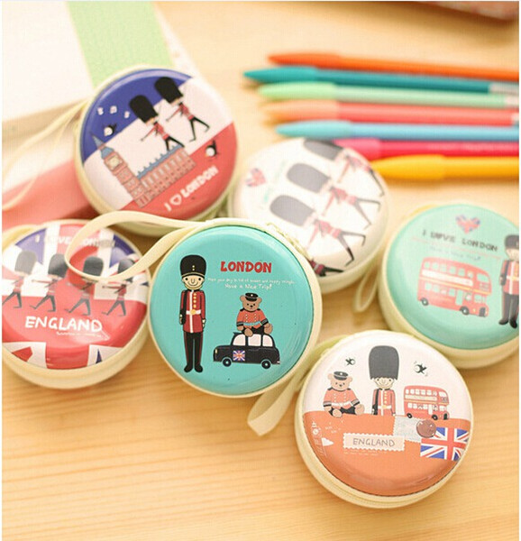 200pcs/lot* Cute Mini Zipper Earphone Box Coin Bag Headphone Carrying Pouch Storage Case For Kids Gift