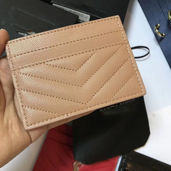 New Women Fashion Classic Design Casual Credit Card ID Holder Hiqh Quality Real Leather Slim Wallet Packet Bag For Womans S302