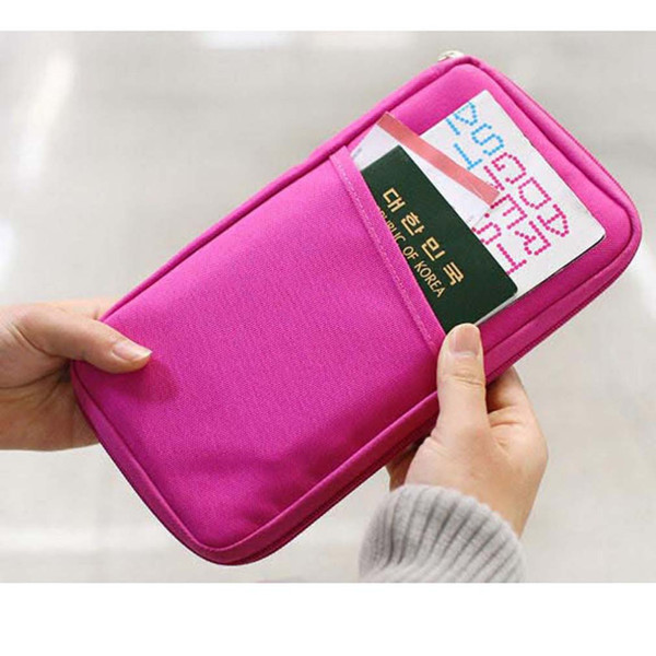 7 Color high Quality Passport Card Holder Credit Card Holder ID Cash Holder Organizer Bag Wallet