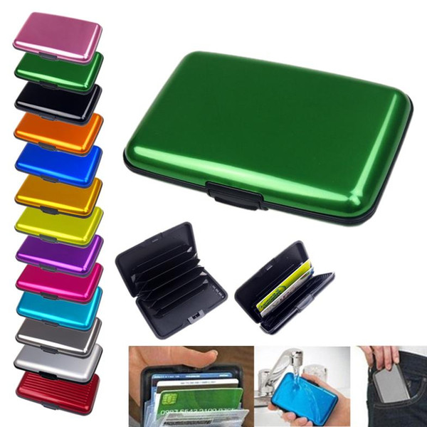 New Business ID Credit Card Holder Wallet Pocket Case Indestructible Aluminum