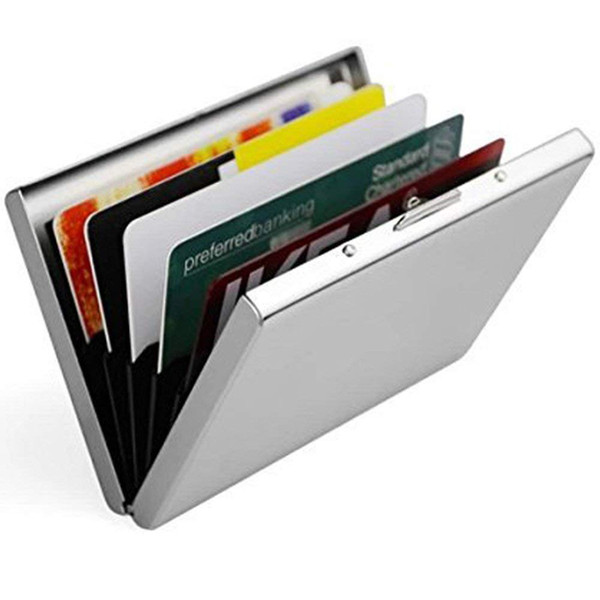 RFID Stainless Steel Credit Card Case Holder Protector Metal Case