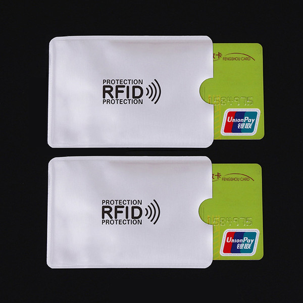 New Style Anti Theft RFID Fit Wallet ID card protector sleeve RFID blocking passport protection OEM welcome