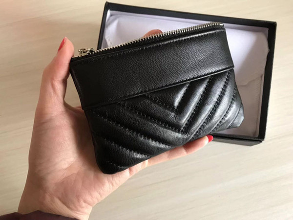 New Women Fashion Classic Design Casual Credit Card ID Holder Hiqh Quality Real Leather Coin Wallet Packet Bag For Womans S302