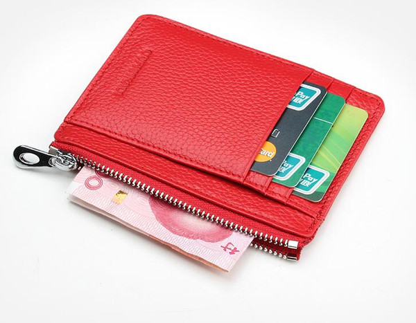 2019 Mens Fashion Classic Design Casual Credit Card Holder Hiqh Quality Leather Ultra Slim Wallet Packet Bag For Mans Womans