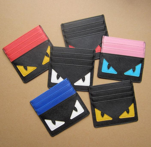 2019 brand lucky small eyes fashion 4 colors Classic Design Bank card mini Small purse Little monster Card Holders