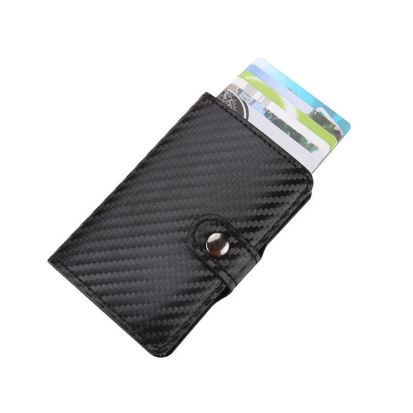 Fashion Creative Sliding Hand-push Pop Up Card Bag Business Id Credit Cards Holder Wallet Cards Pack Cash Business Card Case