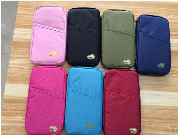 Passport Holder Ticket Wallet Handbag ID Credit Card Storage Bag Organiser Zipper Travel passport Wallet Document Bag WT003