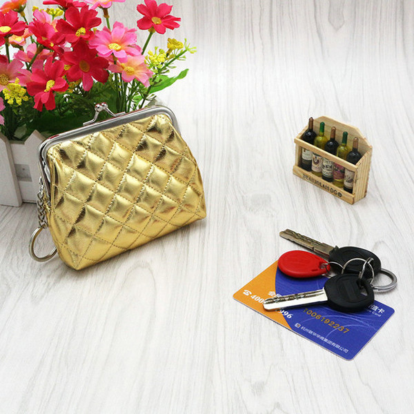 20pcs Fashion Hot Beautiful Women Girl PU Hasp Coin Purse Portable Mini Wallet change Money Bag Mini Clutch Card key Holder xmas gift