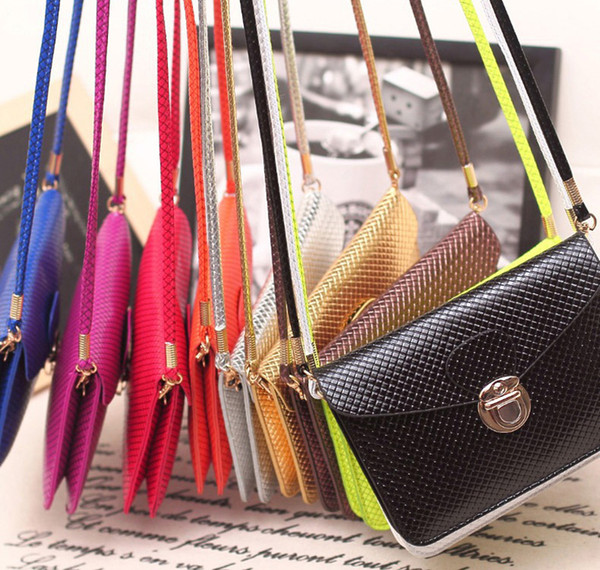 3pc Girl PU Leather Button Clutch Wallet coin Purse Handbag Mini Cross-Body Bag Phone case messenger bag