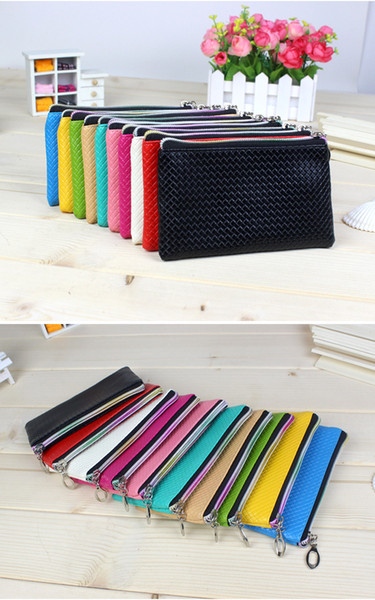 3PC New Fashion Pu Leather Coin Purse Women Wallet Daily Storage Change Purse Plaid Clutch Drop shipping Ladies Handbag Free shippng