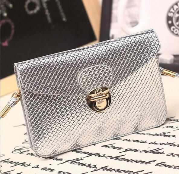 35pc Girl PU Leather Button Clutch Wallet coin Purse Handbag Mini Cross-Body Bag Phone case messenger bag