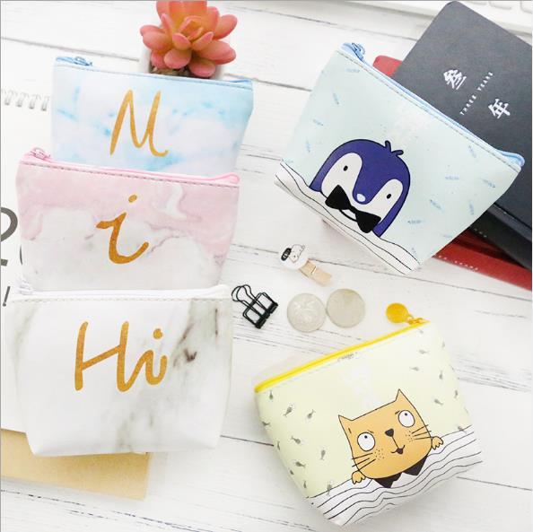 Cartoon Mini Coin Purses Zero Bags 12*9cm Pu Leather Zipper Wallets Card Holders Various Styles Free Shipping Hot Wholesale !