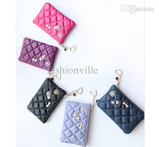 free hongkong post! w160 3 colors genuine leather buckle short wallet