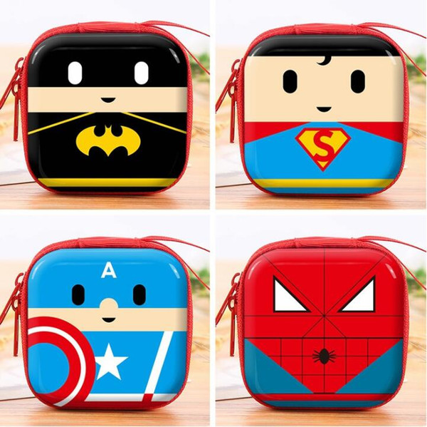 Maison Fabre Mini Purse Soft Surface Fastener Female Cartoon Silicone Hero Coin Bag coin purses holders Aug 1pcs