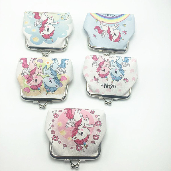 Fashion New Best Selling High-quality PVC Unicorn Series Printing Gold Bag Ladies Wallet Mini Cute Creative Wallet