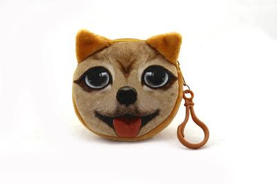 Kitty Cartoon Pet Series 3D Printing Coin Purse Multi-Expression Comet Man Wang Xingren Buckle Plush Coin Purse