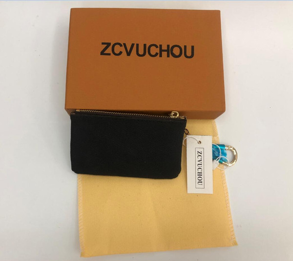 2020 France style Designer coin pouch men women lady leather coin purse key wallet mini wallet serial number box dust bag