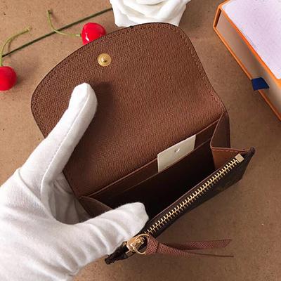 Wholesale designer card holder short wallet Fashion high quality original box coin purse women designer wallet classic business card holder